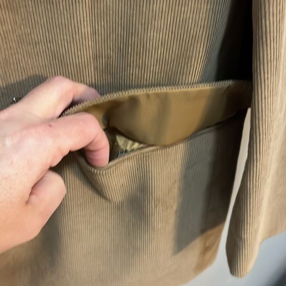 Joseph Feiss Sport Coat Men’s 46 regular Tan khaki corduroy Blazer - Picture 8 of 12